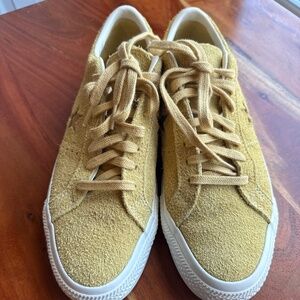 Converse One Star Pro Ox Suede Low Sz 8 New A04158C Trailhead Gold Yellow